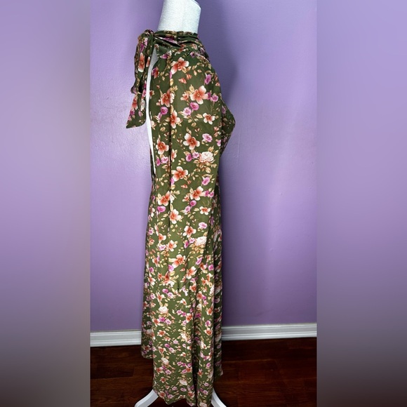 Floral Print Cowl Neck Maxi Dress Forever 21 XS - Picture 10 of 12